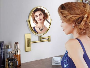 Товар: Косметическое зеркало Schein 9341BG Золото матовое - фото 6 Косметическое зеркало Schein 9341BG Золото матовое — фото 6, Косметические зеркала