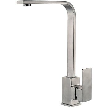 Смеситель для кухни ZorG Steel Hammer SH 5104 INOX Нержавеющая сталь — фото 1, Смесители для кухни