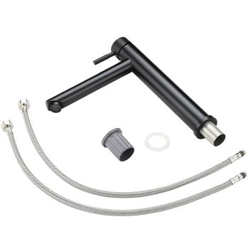 Смеситель для раковины Orange Steel M99-121b Черный матовый — фото 5, Смесители для раковины