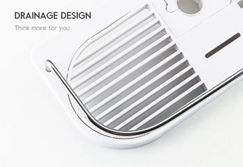 Полка корзина Frap F339 Белая — фото 4, Полки для ванной и душа