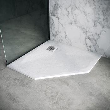 Душевой поддон из искусственного камня Grossman Strong 100x100 GR-S1100100D Белый — фото 4, Душевые поддоны из искусственного камня