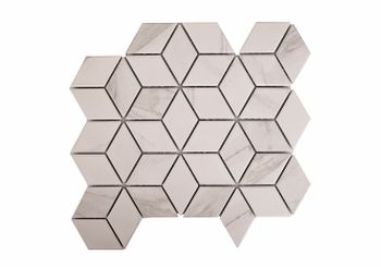 Керамическая мозаика Orro Mosaic Ceramic Viva Statuario 26,6x30,5 см — фото 1, Мозаика