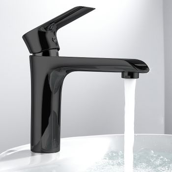 Смеситель для раковины Vincea Esse VBF-1E1MB Черный матовый — фото 2, Смесители для раковины