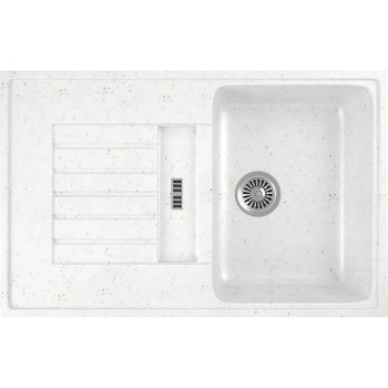 Кухонная мойка Domaci Бьелла DMC-24 GWS-24-331 Белая — фото 1, Кухонные мойки