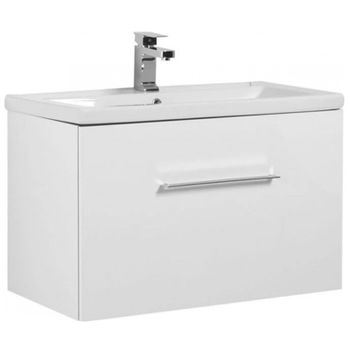 Тумба с раковиной Aquanet Порто 80 212577 подвесная Белая — фото 1, Тумбы с раковиной