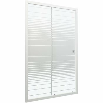 Душевая дверь Triton Слайд 120 Щ0000038520 профиль Белый стекло прозрачное с рисунком — фото 9, Раздвижные душевые двери