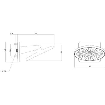 Душевая система Vincea Inspire VSFW-3I21MT5CH с термостатом Хром — фото 8, Встраиваемые душевые комплекты
