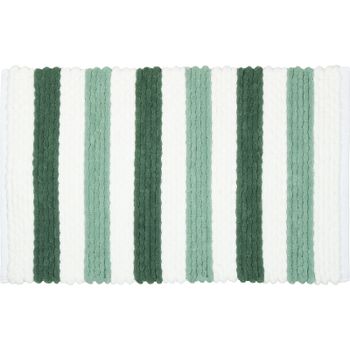Коврик для ванной комнаты Fixsen Amber 50х80 FX-8040Y Зеленый Светло-зеленый Белый — фото 1, Коврики для ванной комнаты
