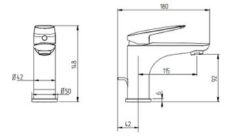 Смеситель для раковины Migliore Laguna 26077 Хром — фото 2, Смесители для раковины