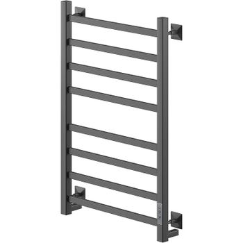 Электрический полотенцесушитель Ника Step-1 80/50 U Черный матовый — фото 1, Электрические полотенцесушители