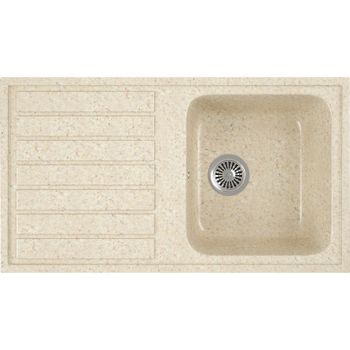 Кухонная мойка Domaci Бьелла DMC-20 GWS-20-328 Бежевая — фото 1, Кухонные мойки