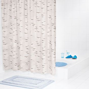 Штора для ванны Ridder Sylt 180х200 32319 Бежевая — фото 2, Шторы для ванной