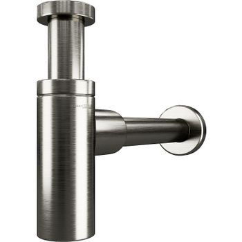 Сифон для раковины WasserKRAFT Wiese A172 Оружейная сталь — фото 1, Сифоны для раковины