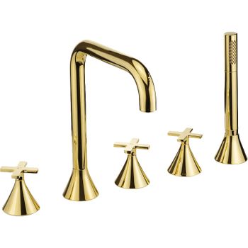 Смеситель на борт ванны Migliore Sirius 28172 Золото — фото 1, Смесители на борт ванны