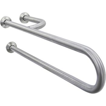 Поручень полукруглый Nofer 15048.B Нержавеющая сталь глянцевая — фото 1, Поручни для ванной