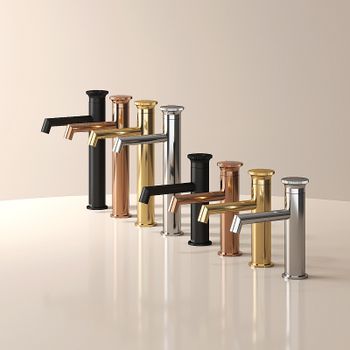 Смеситель для раковины Teska Arte Leo S E5517 Золото — фото 2, Смесители для раковины