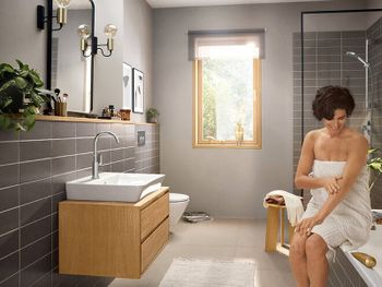 Смеситель для раковины Hansgrohe Rebris E 72576000 Хром — фото 3, Смесители для раковины