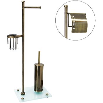 Напольная стойка WasserKRAFT Exter K-1234 Светлая бронза — фото 1, Стойки - набор держателей