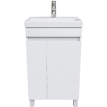 Тумба с раковиной Iddis Zodiac 50 ZOD5CDFi95K Белая — фото 1, Тумбы с раковиной