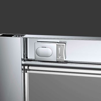 Душевая дверь Vincea Alpha 110 VDS-3AL110CLB профиль Черный стекло прозрачное — фото 6, Раздвижные душевые двери