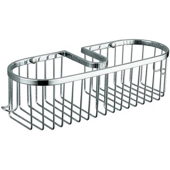 Полка корзина Frap F354 Хром — фото 1, Полки для ванной и душа