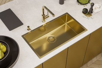 Смеситель для кухни Alveus Zeos P Monarch Gold 1136501 Золото — фото 4, Смесители для кухни