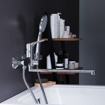 Смеситель для ванны Damixa Jupiter 779500001 универсальный Хром — фото 6, Смеситель для ванны