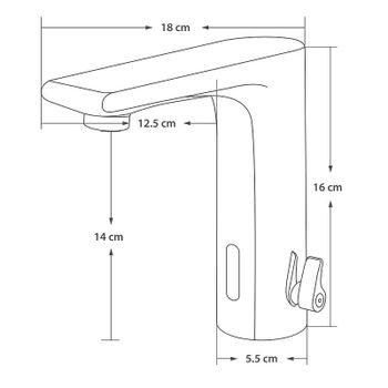 Смеситель для раковины ESKO SNR26D Хром — фото 2, Смесители для раковины