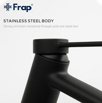 Смеситель для раковины Frap H67-6 F1067-6 Черный матовый — фото 7, Смесители для раковины