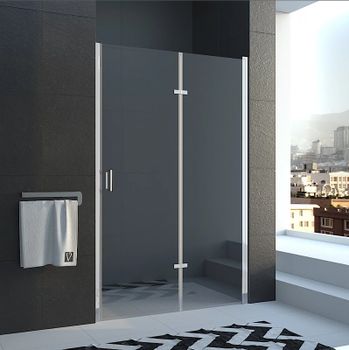 Душевая дверь Veconi Vianno VN-42 70 VN42-70-01-19C1 профиль Хром стекло прозрачное — фото 1, Складные душевые двери