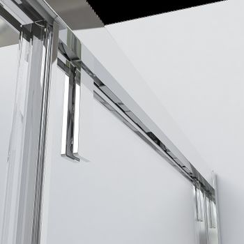 Душевая дверь Vincea Lugano 120 VDS-1L120CGB-1 профиль Черный стекло тонированное — фото 4, Раздвижные душевые двери