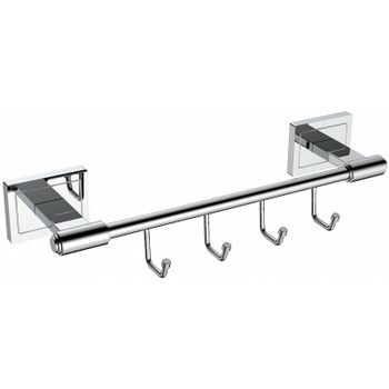 Вешалка для полотенец CeramaLux Gamma 12318 Хром — фото 1, Крючки для полотенец