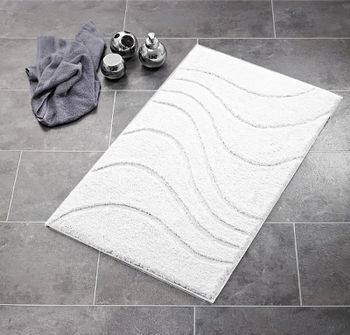 Коврик для ванной комнаты Ridder La Ola 60x90 729301 Белый — фото 1, Коврики для ванной комнаты