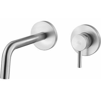 Смеситель для раковины Paffoni Light LIG106ST70 Сталь — фото 1, Смесители для раковины