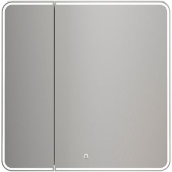 Зеркальный шкаф Creto Zoe 80 16-805800Z с подсветкой Белый — фото 1, Зеркальные шкафы в ванную