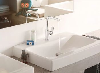 Смеситель для раковины Kludi Pure Style 400250575 Хром — фото 2, Смесители для раковины