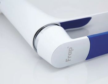 Смеситель для раковины Frap H34 F1034 Белый Хром — фото 7, Смесители для раковины