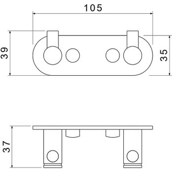 Товар: Вешалка для полотенец Aquatek Европа AQ4102MB Черная матовая - фото 2 Вешалка для полотенец Aquatek Европа AQ4102MB Черная матовая — фото 2, Крючки для полотенец