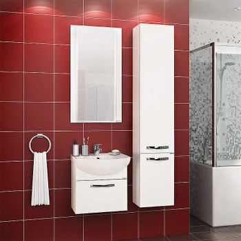 Зеркало Aquaton Ария 50 1A140102AA010 Белое — фото 2, Зеркала в ванную комнату