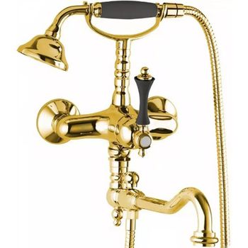 Смеситель для ванны Cezares Margot MARGOT-VDFM2-03/24-N Золото 24 карат — фото 1, Смеситель для ванны