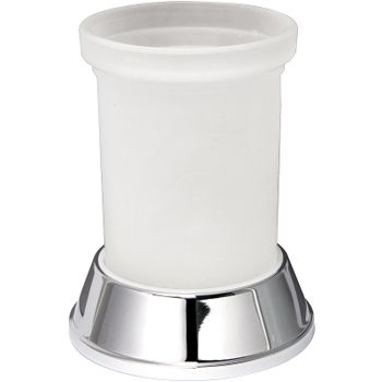 Стакан для зубных щеток WasserKRAFT Donau K-2428 Хром — фото 1, Стаканы для зубных щеток
