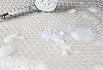 Керамическая мозаика StarMosaic Non-Slip Hexagon Penny Round White Antislip JNK81011 30,9x31,5 см — фото 3, Мозаика