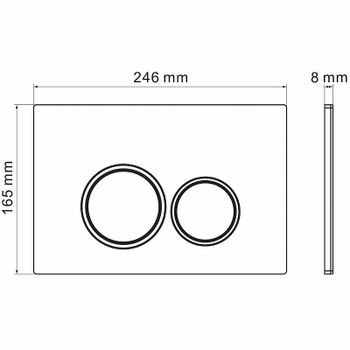 Клавиша смыва Grossman Galaxy 700.K31.01.310.310 Золото матовое — фото 6, Кнопки смыва
