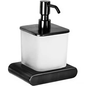 Дозатор для жидкого мыла Remer Lounge LN13CFP Черный хром брашированный — фото 1, Дозаторы