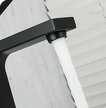 Смеситель для раковины Gappo G1017-6 Черный матовый — фото 3, Смесители для раковины