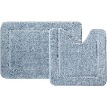 Комплект ковриков Iddis Promo 65х45/45х45 PSET04Mi13 Голубой — фото 1, Коврики для ванной комнаты