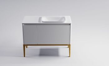 Тумба под раковину Astra Form Капелла 80 03110007 подвесная Белая — фото 18, Тумбы под раковину