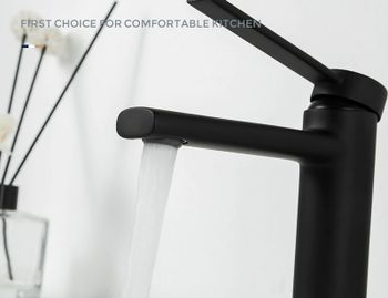 Смеситель для раковины Frap H67-6 F1067-6 Черный матовый — фото 4, Смесители для раковины