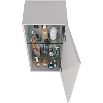 Подвесной шкаф Lemark Veon 35 LM01V35PL Белый глянец — фото 4, Шкафы для ванной