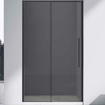 Душевая дверь Vincea Slim-N 110 VDS-4SN110CGB профиль Черный стекло тонированное — фото 1, Раздвижные душевые двери
